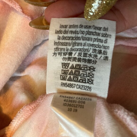 Victoria's Secret PINK tie dye long sleeve knot-front tee - Picture 8 of 8